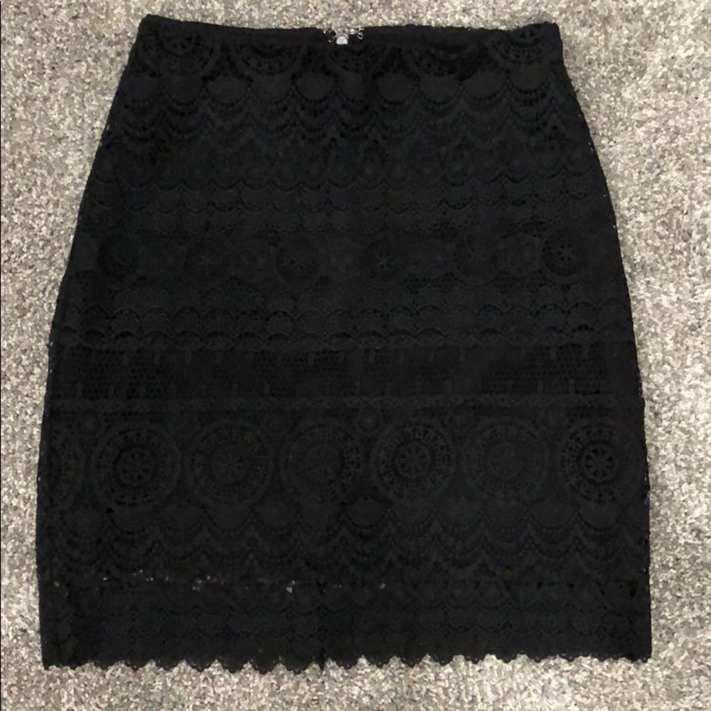 Bebe Crochet Lace Skirt NWOT